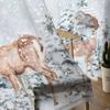 Christmas Leaves Flower Snowflake Squirrel Elk Sheer Curtains Living Room Decoration Window Curtain Kitchen Tulle Voile Curtains