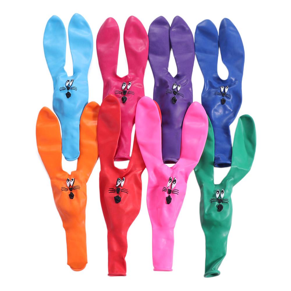 

10pcs 12 Inch Cute Rabbit Latex Balloons Inflatable Ball Cartoon Rabbit Ear Balloons Thickened Animal Balloons Party Decoration other