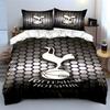 Hexagons and White Cockerel. Bedding Sets Duvet Cover Sets Duvet Covers Pillowcases(1 * Duvet Cover 2 * Pillowcases Without Duvet Insert)