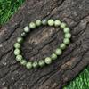8mm Natural Green Jade Gemstone Round Beads Jewelry Unisex Beads Jewelry For Anniversary Gift RBB-43