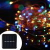 Solar String Lights 72ft 100 LED Rope Light 8 Mode for Party Decoratio