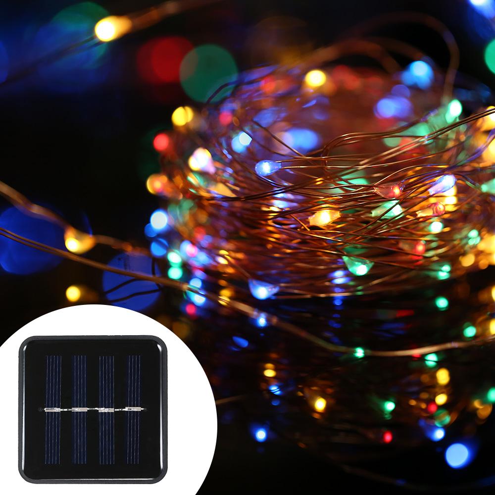 Solar String Lights 72ft 100 LED Rope Light 8 Mode for Party Decoratio