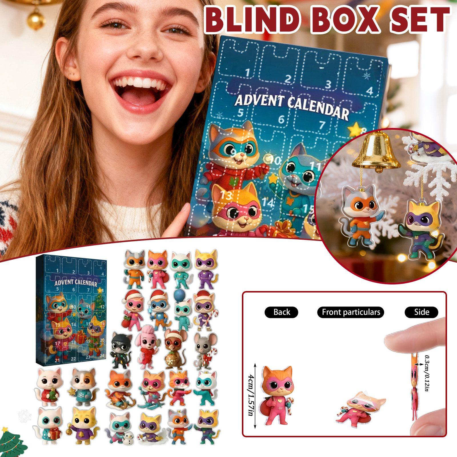 

Рождественский адвент-календарь, 24-дневный адвент-календарь, праздничная коллекция для обратного отсчета, коробка-подвеска, подходит для рождественских подарков-сюрпризов One Size белый