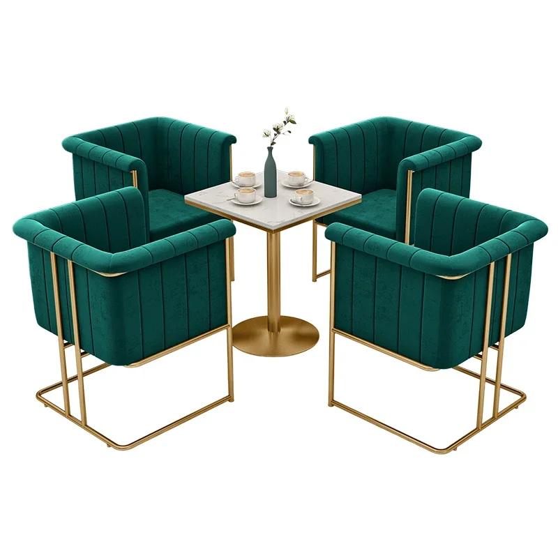 Single Sofa Chair – Light Luxury Leisure Seat for Sales Department, 4S Shop, Cafe, Beauty Salon & Clothing Store