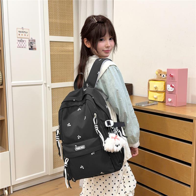 Bow Student Schoolbag Large Capacity Backpack