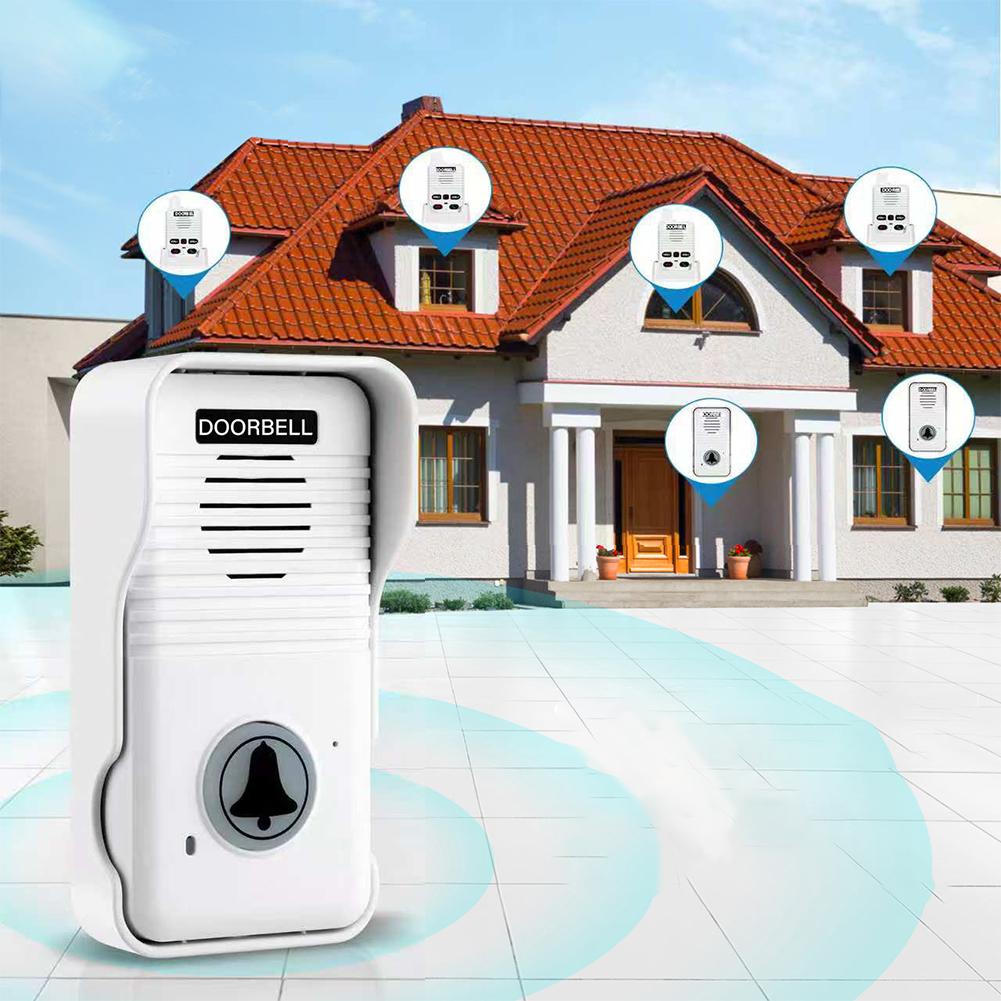 Hand Free Two Way Wireless Doorbell 500M Intercom System Doorbell with Rechargeable Battery Duplex Door Bell for Factory Office
