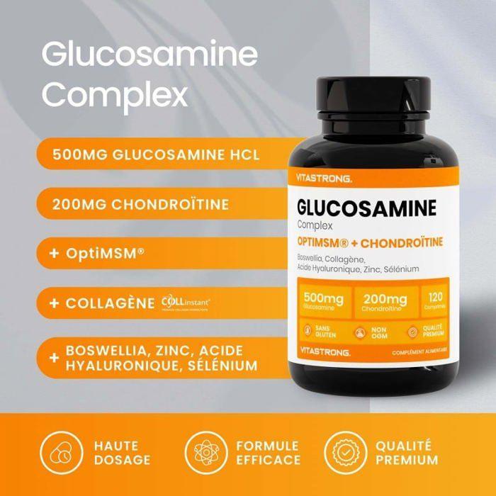 Glucosamine Chondroitin Msm - Collagen, Hyaluronic Acid, Zinc, Selenium, Boswellia - Supplement for Joints