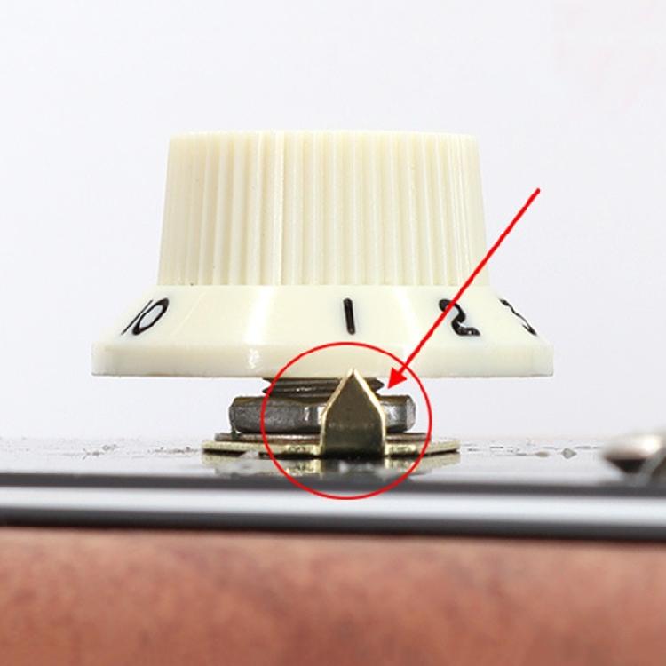 10 Pcs Electric Guitars Knobs Pointer Plate Knob Position Indicator Washers