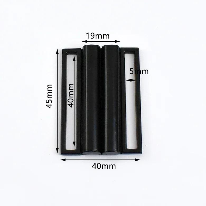 Meetee 1/2/4/5Pcs 30-60mm Metal Waist Belt Buckle Ribbon Band Adjust Clasp Coat Down Jacket Belts Decor Hook Buckles Accessories