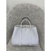 Borsa da giardino cucita a mano con filo cerato, ferramenta interamente in acciaio, borsa da donna portatile in pelle bovina primo strato con motivo a collo di mucca Ntogo