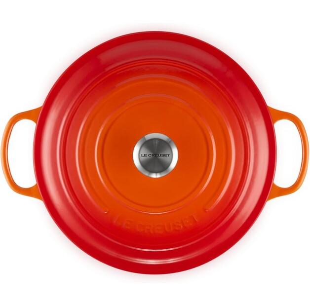 Чугунная жаровня Le Creuset Signature круглая 30 см духовка красная (21177300902430)