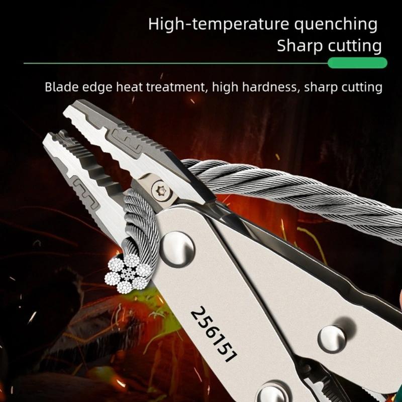 Ergonomic Slip Resistant Grip Adjustable Jaw Pliers 0.5-6mm² Suitable For Wire Stripping Cutting And Cable Maintenance