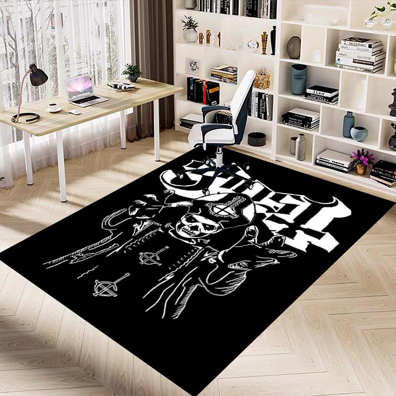 1pc Ghost Band Carpet, Office Rug Outdoor Mat Home Decor Area Carpet Festival