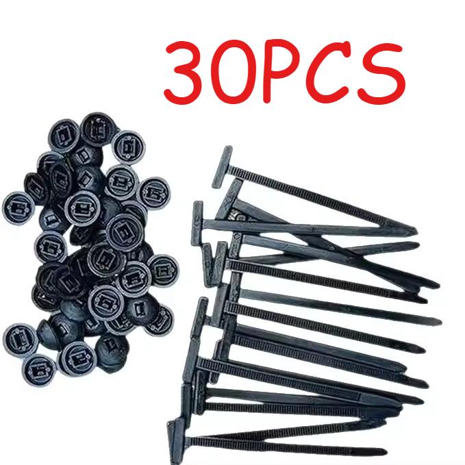Plastic Straps Universal Car Nylon Cable Tie Buckles Heavy Duty Self-Locking Zip Ties Holder with Pin Button Fasteners Resistant