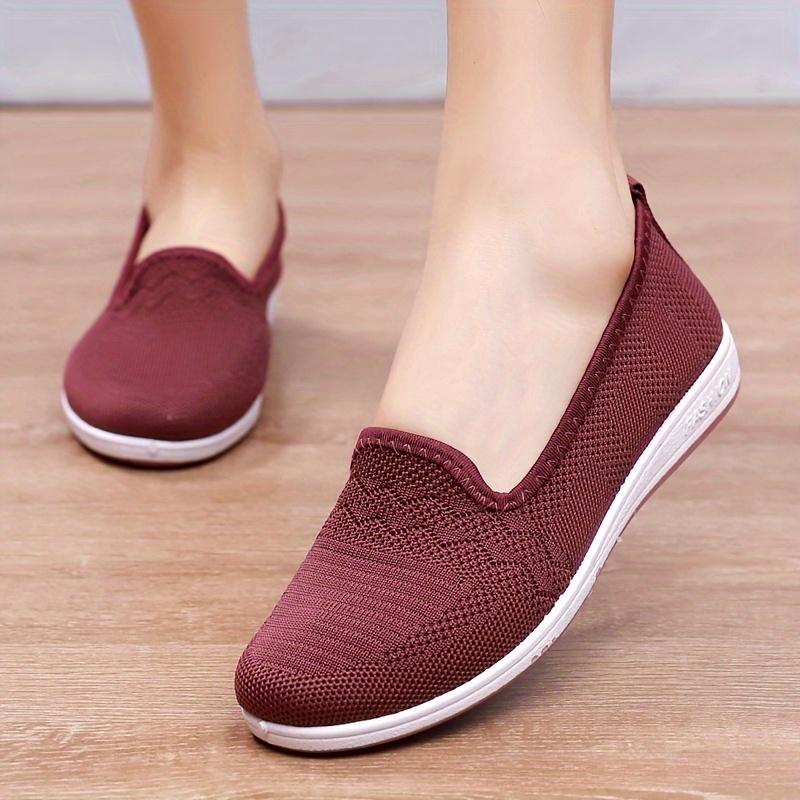 

Women S Slip-On Casual Sneakers - Lightweight Breathable Fabric Upper, Durable Rubber Sole for All-Day Comfort - Black, Everyday Comfort Shoes Size 35