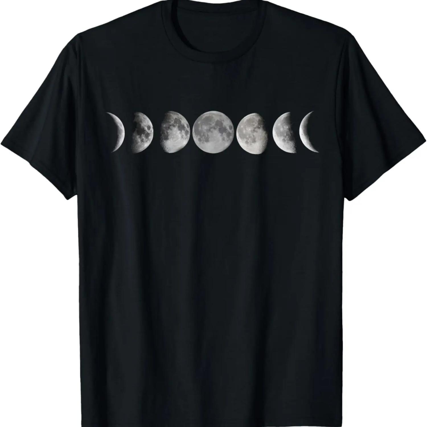 Lunar Cycle Apparel Astronomy Full Moon T-Shirt S