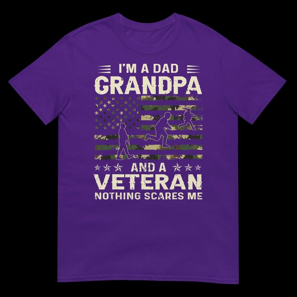 Im A Dad Grandpa And Veteran Fathers Day American Flag Tshirt