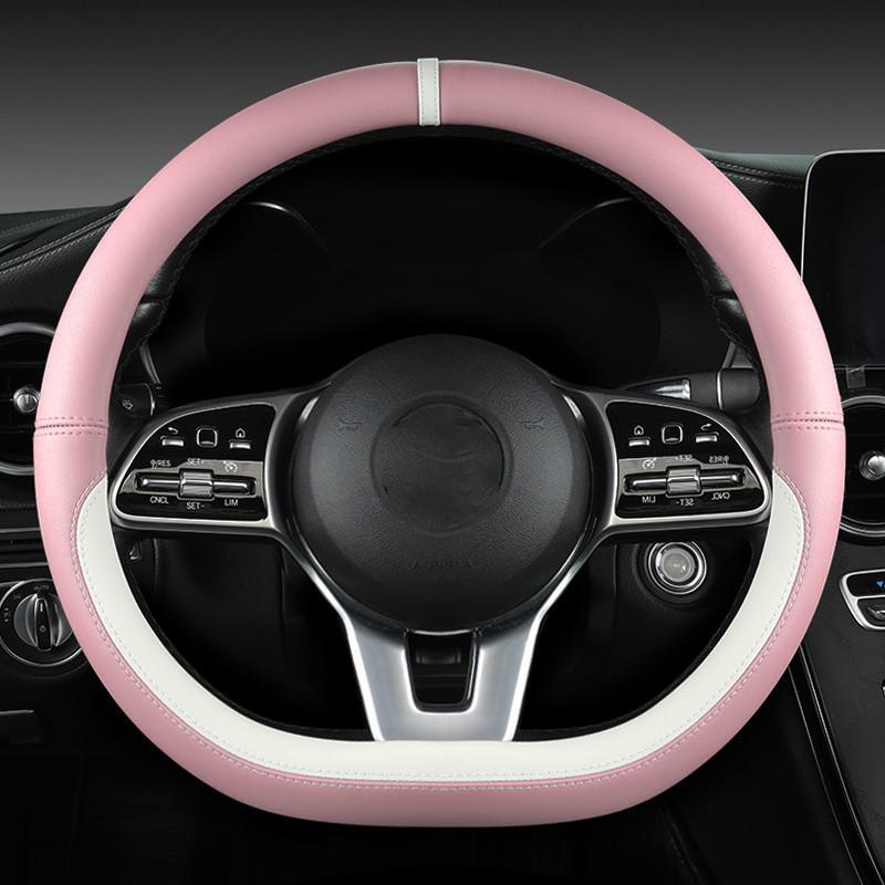Panappi Cross-border Car Steering Wheel Cover In Various Colors for Medium-Sized Handles, Protects Car Steering Wheel from Wear and Tear.