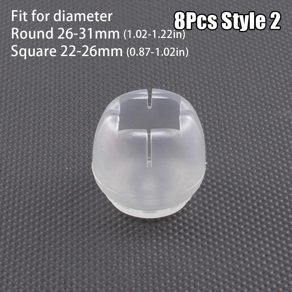 8 Stück Anti-Rutsch Tisch- und Stuhlbein-Kappen Verschleißfeste Möbelbeine Bodenschutz-Pads Verdickte PVC Transparente Beinabdeckungen