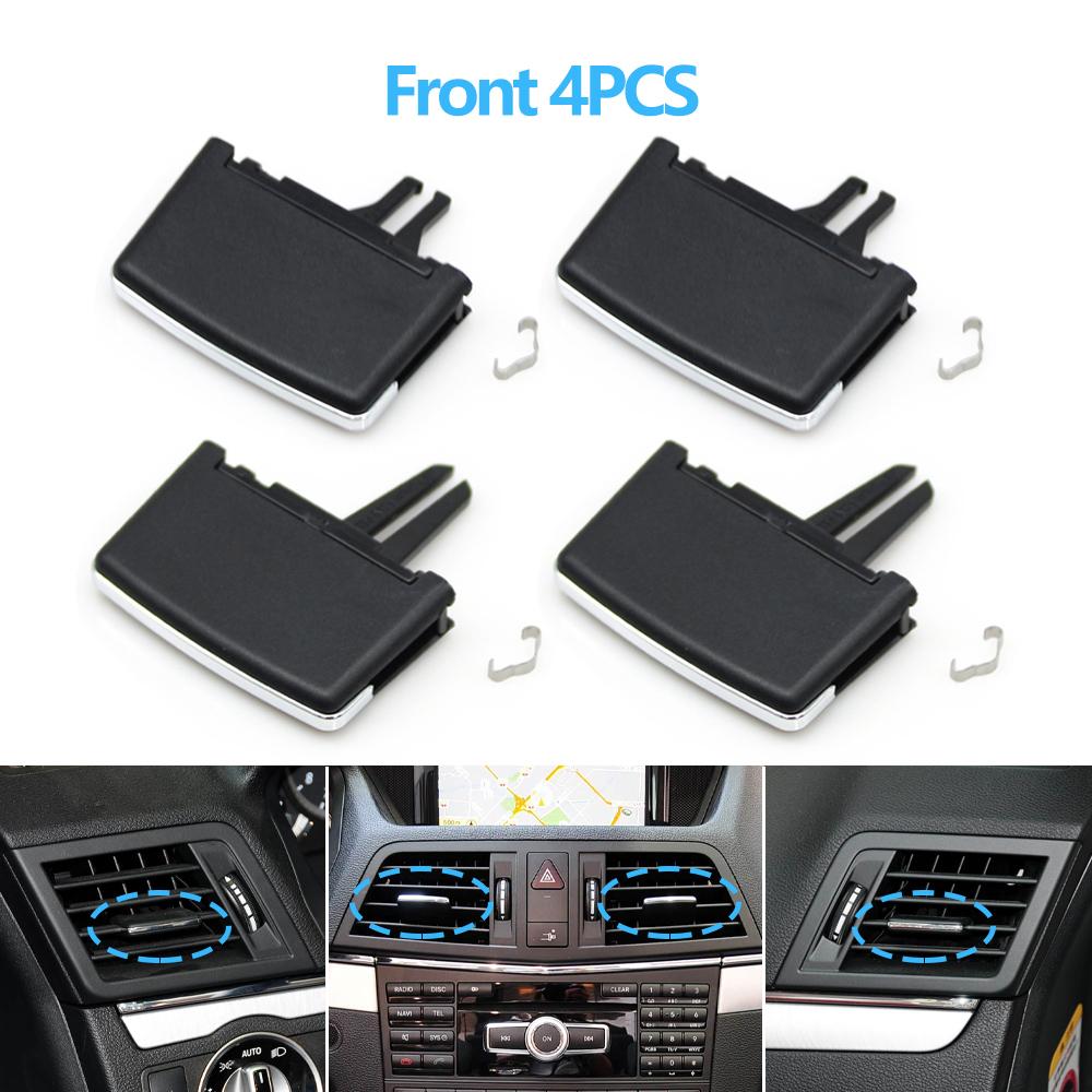 1/2/4PCS Car Air Vent Middle Left Right AC Vent Grille Paddle Clip Slider For Mercedes Benz E Class Cabriolet Coupe W207 E350