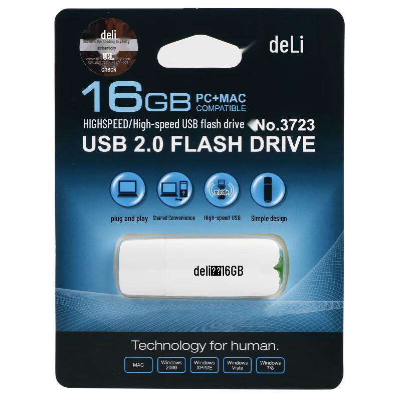 Deli 3723 16GB USB 3.0 Flash Drive