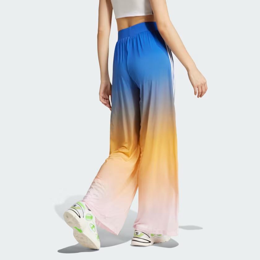 adidas Originals Loose Comfortable Sports Casual Pants Women Pants Blue Multicolor JG5955