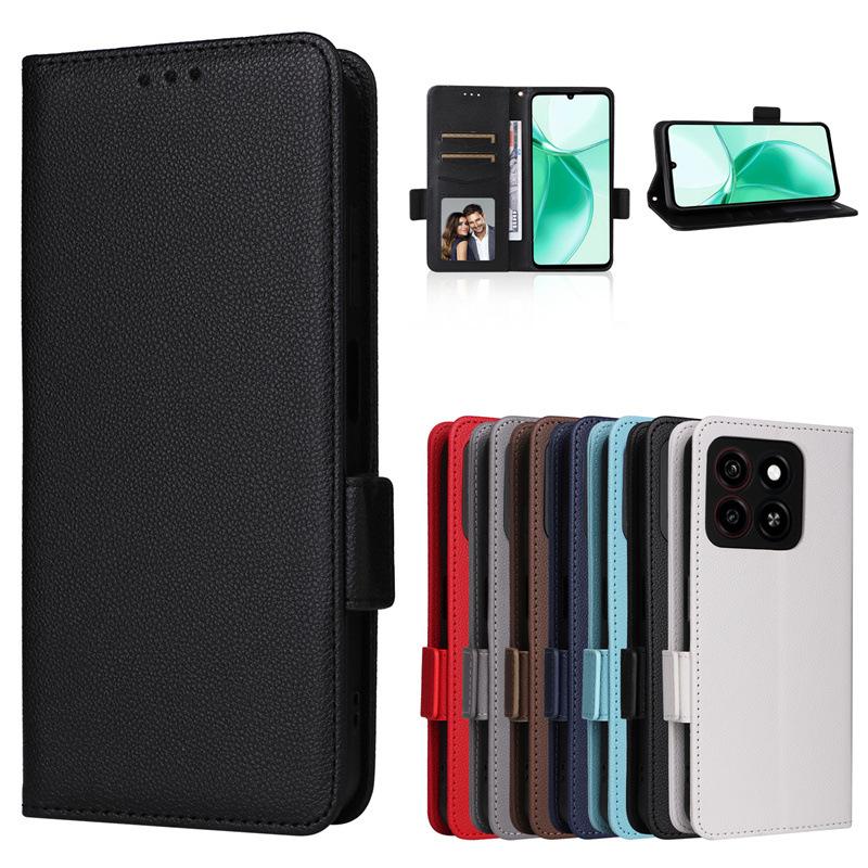 Flip Cases For ZTE Blade A35/Blade A55 Leather Case [Flip Vintage Leather] Wallet Shockproof Durable Retro Phone Case