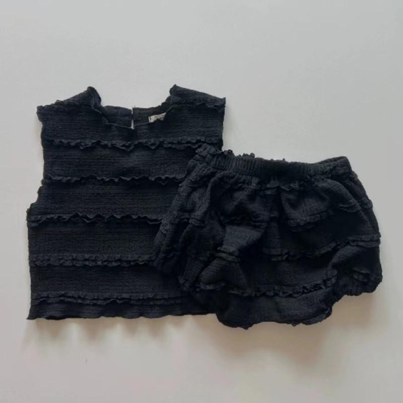 

Летняя однотонная одежда для маленьких девочек, модный топ без рукавов для маленьких девочек + шорты, детская одежда для девочек 73