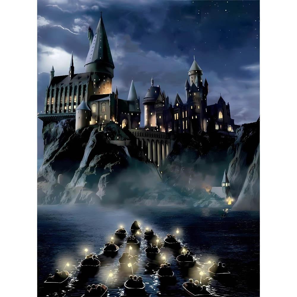 Harry Potter Holwarts Castle Picture Diamond Painting Kit 5D DIY Round Diamond Embroidery Handicraft Home Decor