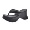 New Flip flops Slipper Platform Women's High Heels in Wedge Shape Women's Beach Sliding Rubber Slippers Summer Fashion Slippers