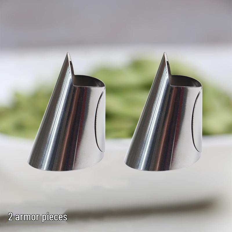 Protector de deget din oțel inoxidabil și cuțit de degetar pentru tăiat, curățat și cules legume