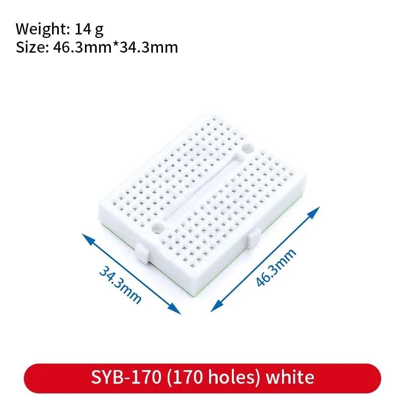 Breadboard 400 700 750 830 furos MB-102 PCB sem solda Mini placa de teste ZY-204 1600pts Protótipo Placa Jumper Fio Cabo Kit DIY