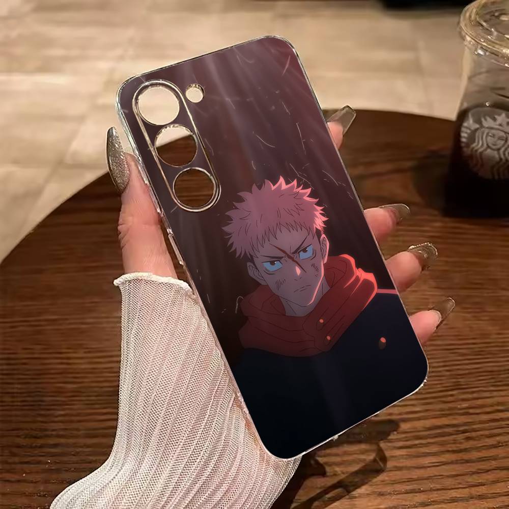 

Anime main characters-Yuji Itadori Clear Phone Case for Samsung Galaxy A71, A70, A52, A51, A40, A30 Samsung a514g