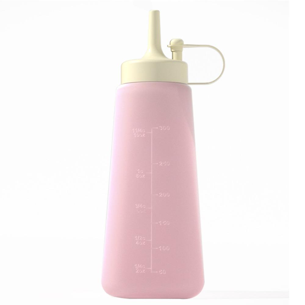300ml Capacity Condiment Squeeze Bottle Transparent Condiment Storage Jar  Kitchen Use