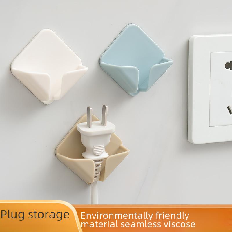 

Прочный самоклеящийся прозрачный двойной крючок без сверления для вилки питания и организации кабелей 1PCS кофейный