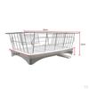 Dish Drying Rack, Compact Rack And Drain Set, Drainer with Adjustable Channel,