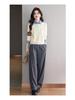 2025 Autumn Fashion Women's Faux Two-Piece Knitted Sweater - Versatile and Stylish Top