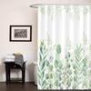 Amm Green Eucalyptus Shower Curtain Watercolor Plant Leaves Shower Curtains For Bathroom Waterproof Fabric Botanical Leaf Bath C