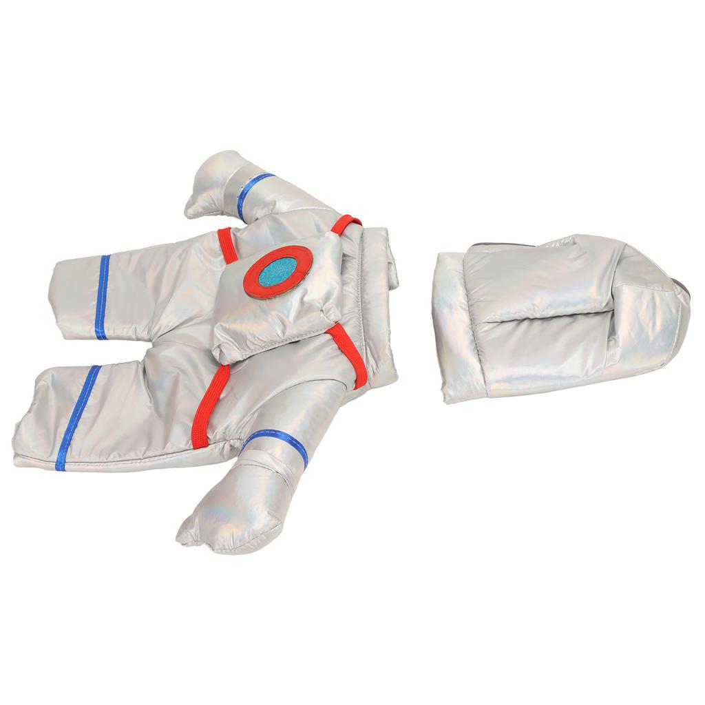 Roztomilý Funny Stylový Volný Kostým Astronauta pro Psa na Vánoční Večírek Halloweenový Večírek Denní Nošení