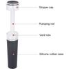 Vacuum Wine Stopper Reusable Stoppers with Built-in Vacuum Pump Leakproof Wine Bottle Sealer Silicone Caps,Wine Saver 5
