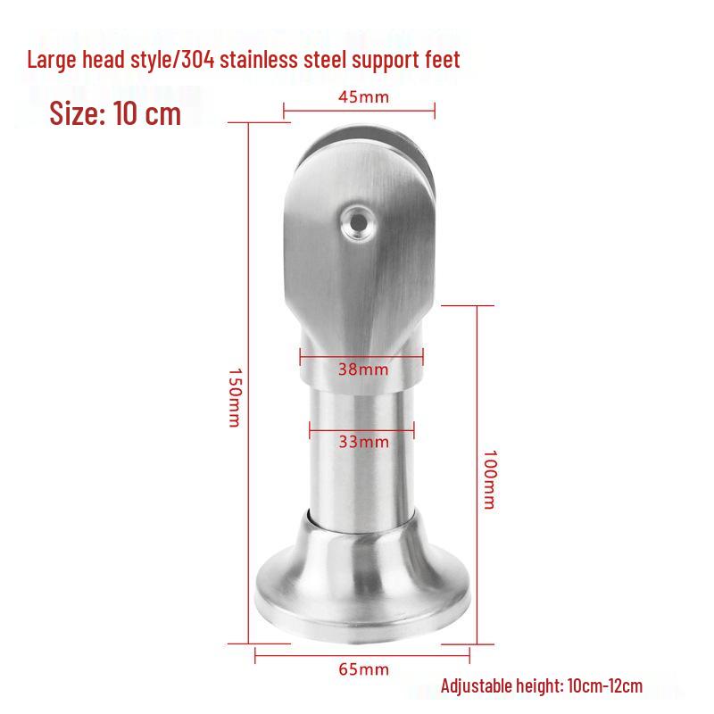 Stainless Steel Public Toilet Partition Support Foot Bracket