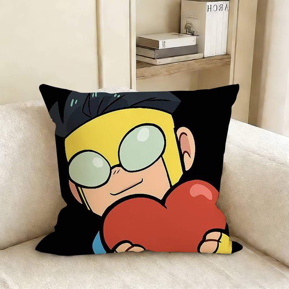 IInvincibleS CChibis Various Sizes Square Pillow Case For Car Home Bedchamber Decor