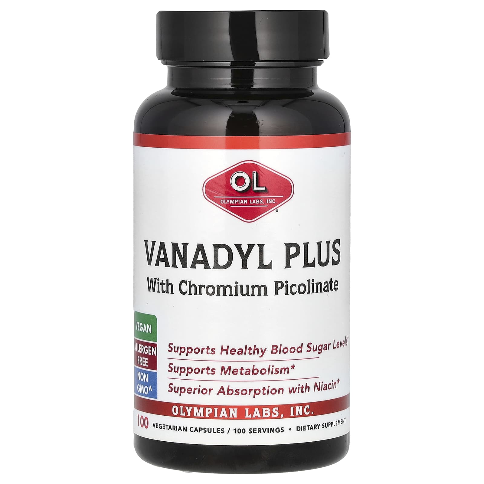 

Vanadyl Plus with Chromium Picolinate, 100 Veggie Caps