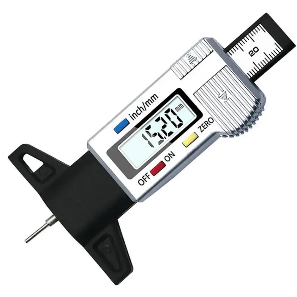 Digital Car Tyre Tire Tread Depth Gauge Motorcycle Car Tire LCD Tire Tread Gauge Auto Measurer Tool Caliper Repair Tools