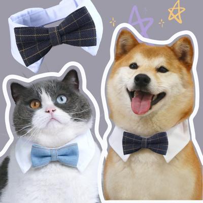 Cierre de Velcro Ajustable para Collar de Mascota Solapa Suave Collar Atractivo para Perro Gato Corbata Suministros para Mascotas