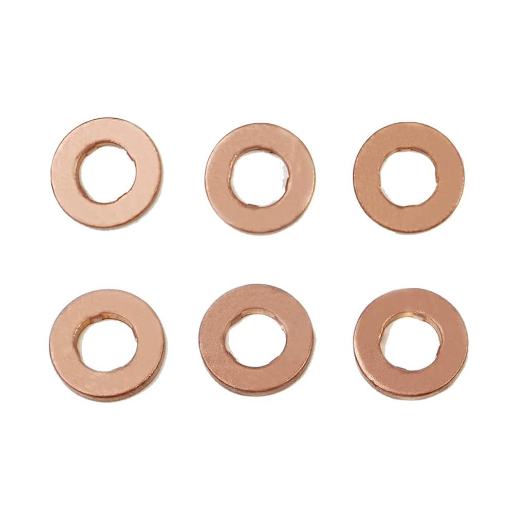 6Pcs Copper Shim Clip Washer Nozzle Copper Washer Gasket F00VC17503