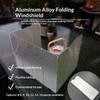 Foldable Aluminum Alloy Camping Stove Wind Screen Durable Ideal For Outdoor Hiking Picnic