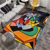 Cubist Art Style Carpet Suitable As a Non-slip Mat for the Living Room or Bedroom Sofa