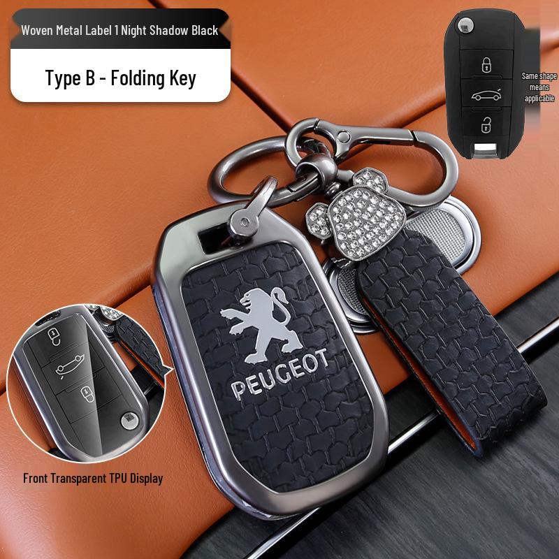 Stylové potahy klíčů kompatibilní s modely Dongfeng Peugeot 308/301/408/308s, 3008, 2008, 508 pro muže a ženy