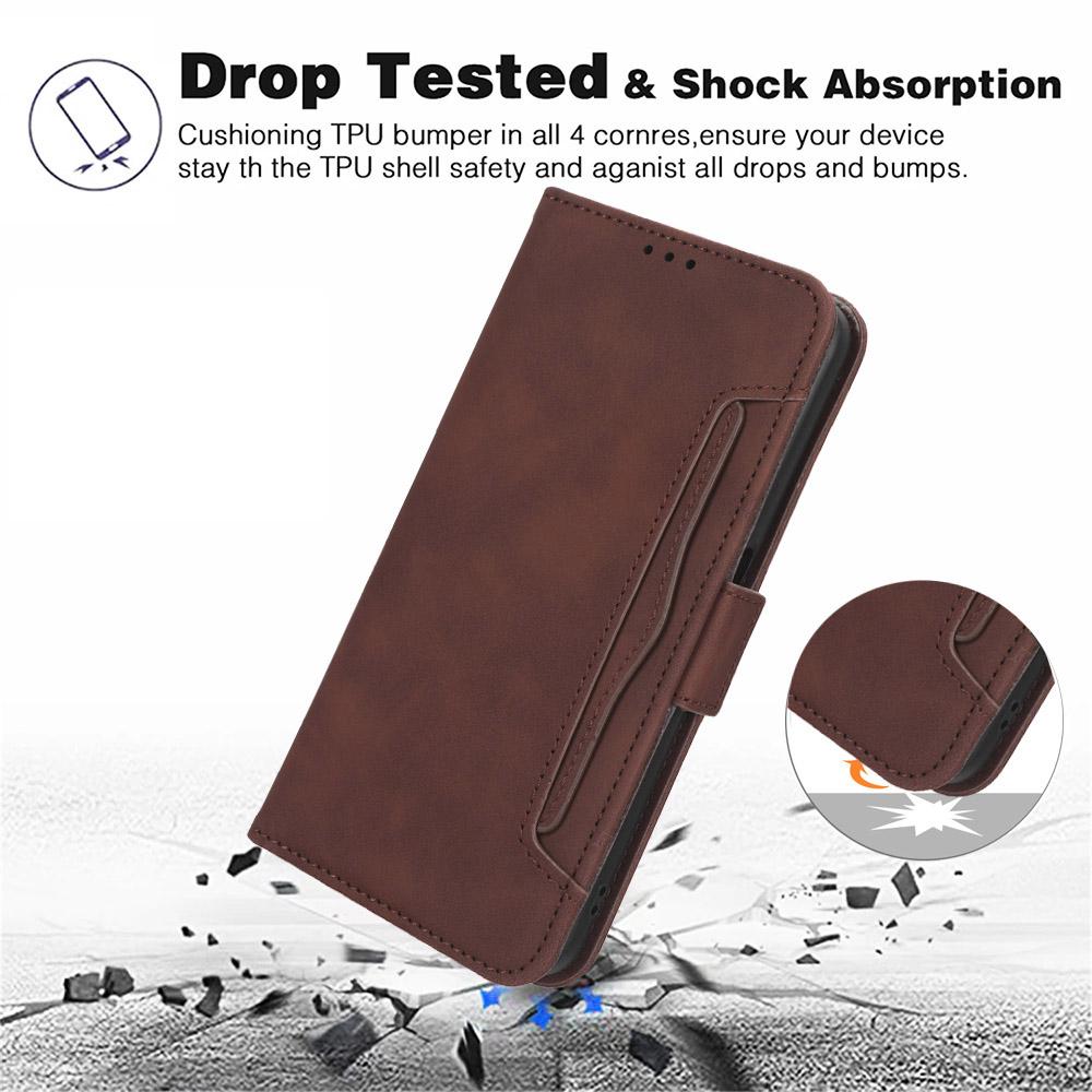 For vivo X100 Pro 5G Case Wallet Leather Phone Cover with Multiple Card Slots
